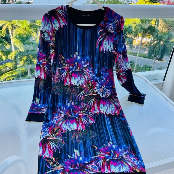 ROBERTOCAVALLI  GORGEUS COLOURS  dress. Excellent condition .size 38 - Picture 2 of 11